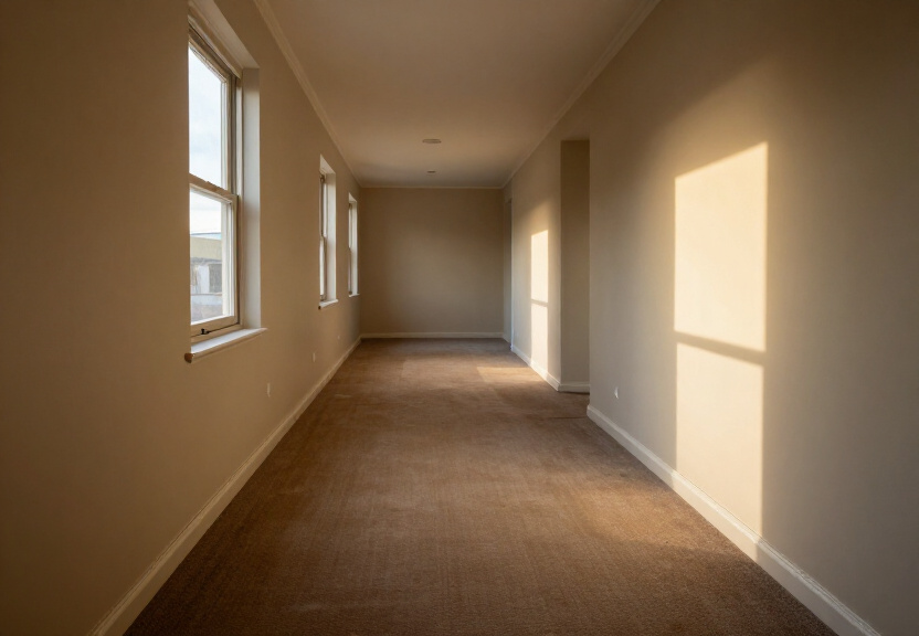 Dry, restored carpet in the same Lilli Pilli living room after professional drying